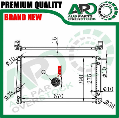 Radiator For TOYOTA ESTIMA ACR50W ACR55W 2.4L 4Cyl 2006-On