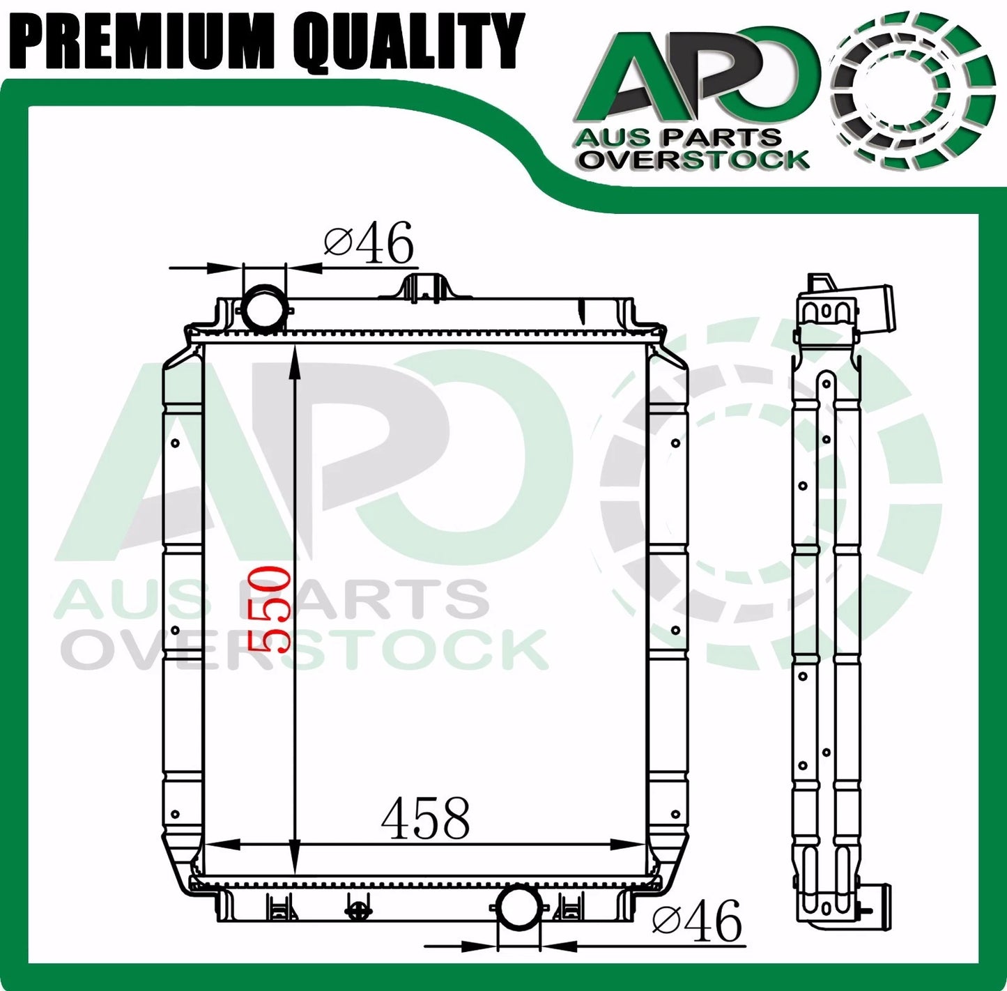 Radiator Mitsubishi Canter FE 518 638 548 649 658 659 FB500 FD501 FG507