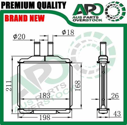 Heater Core For Holden VIVA JF 2005-2009 // DAEWOO LACETTI 2003-2004