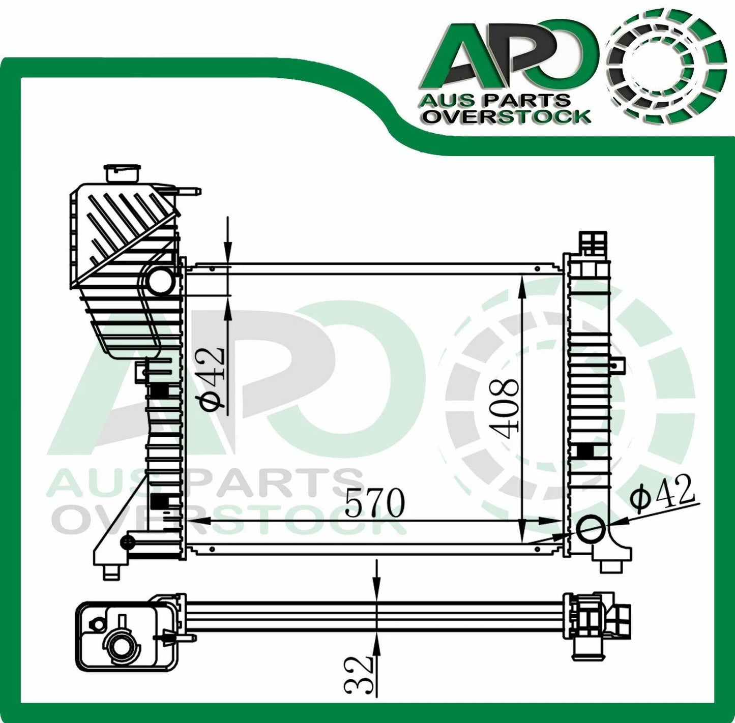 Radiator For MERCEDES SPRINTER VAN W901 W902 W903 W904 W905 1995-2006