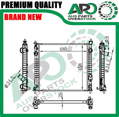 Radiator For SSANGYONG TIVOLI X100 1.6L Petrol / 1.6T Diesel 2015-On
