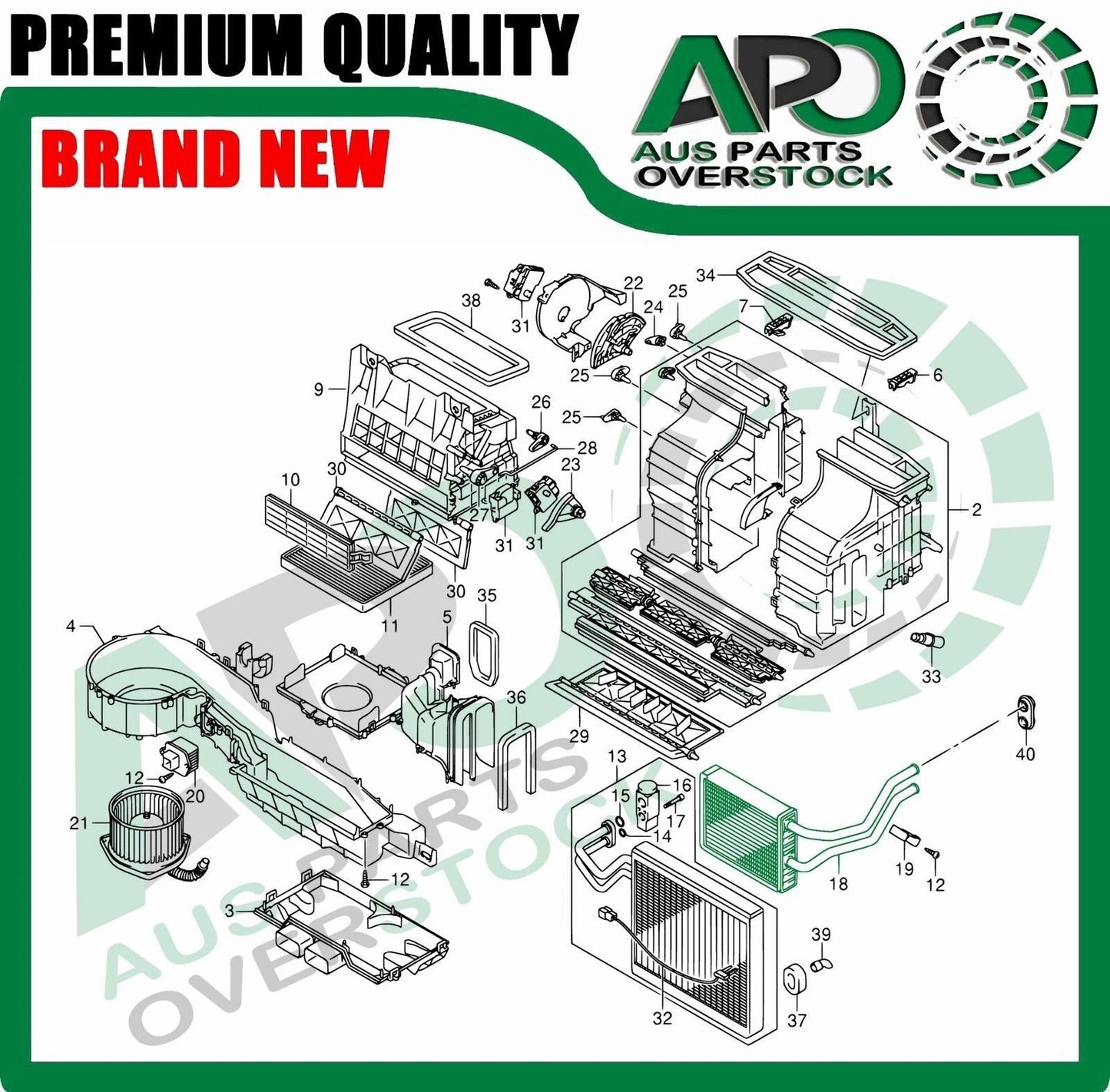 Heater Core For SUZUKI GRAND VITARA JB 2005-On