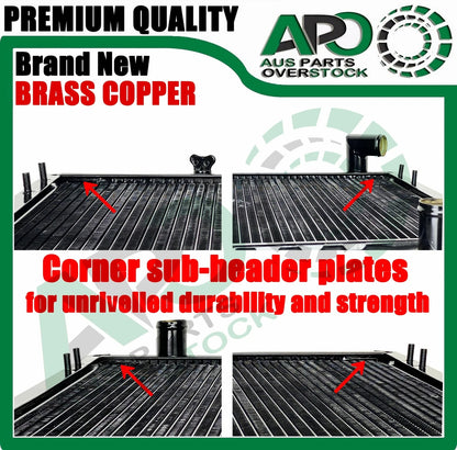 Brass Copper 3 Row Heavy Duty Radiator For Toyota Dyna 150 LY201 LY211 1995-1999
