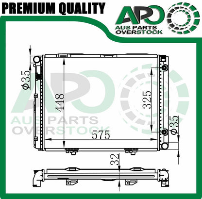 Radiator For MERCEDES C CLASS W201 190D 2.0L 2.2L Diesel / 190E 2.3L Petrol