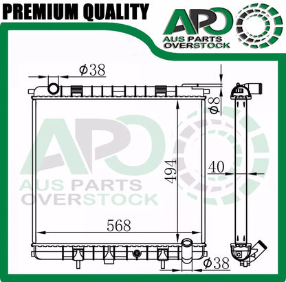Radiator For LANDROVER RANGE ROVER P38A 4.0L 4.6L V8 Petrol 1994-5/1998