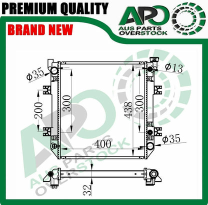Premium Quality Radiator For NISSAN Forklift Auto Manual *400 X 438 Core* T2