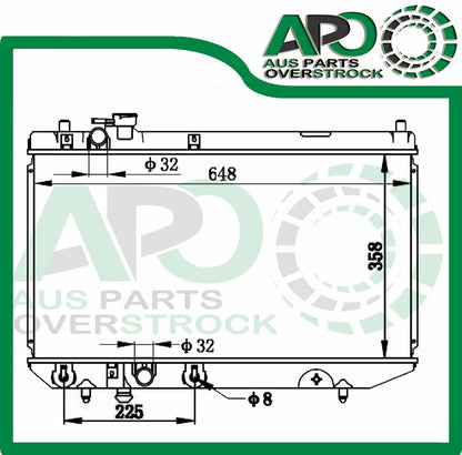 Radiator CHARADE G102 1.3L 1995-On Auto & Manual