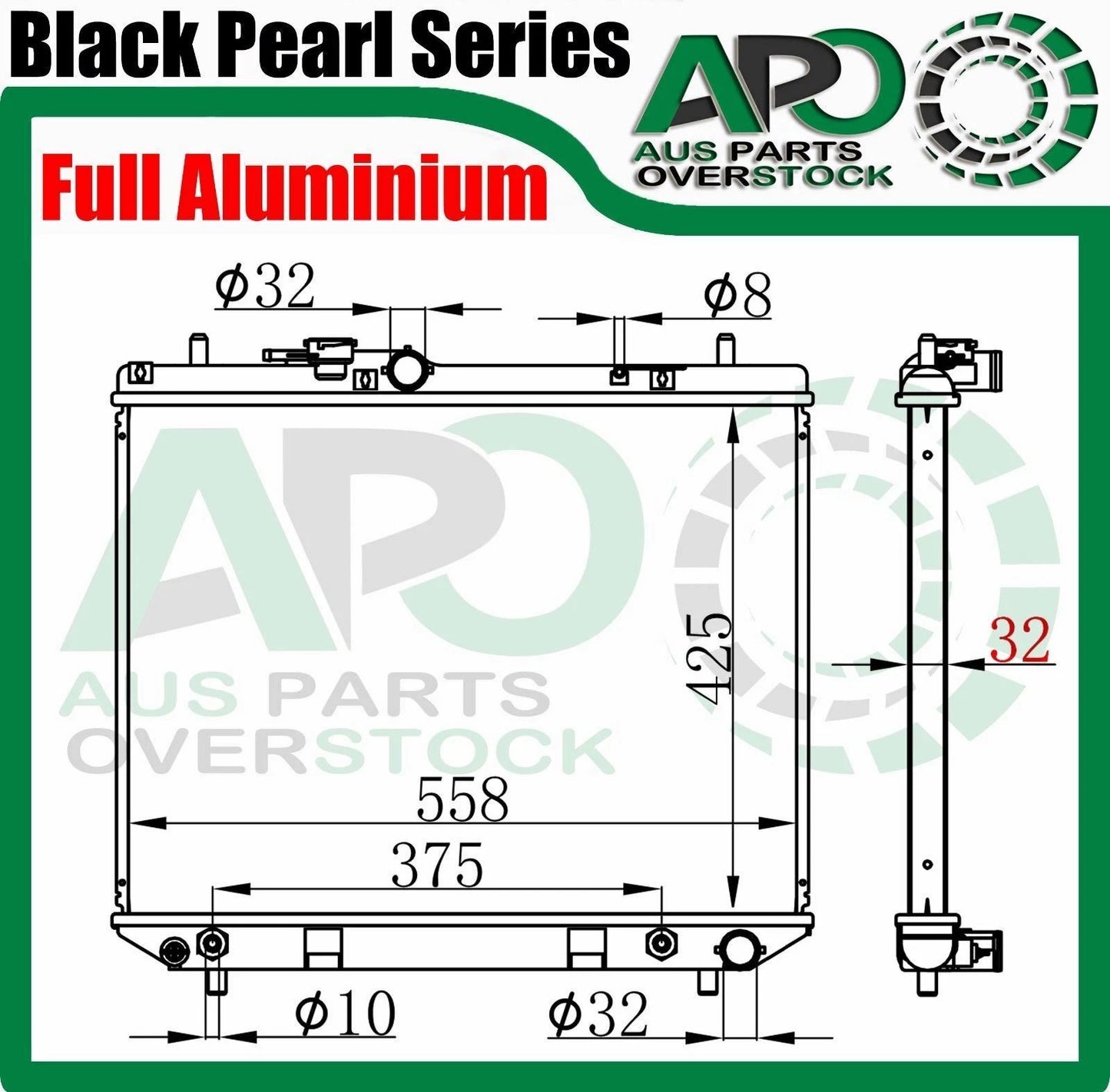 Full Alloy Radiator Fit DAIHATSU TERIOS J100 RG 1.3L 1997- 2005