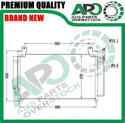 Air Condenser for MAZDA CX-7 ER 6/2006-12/2014