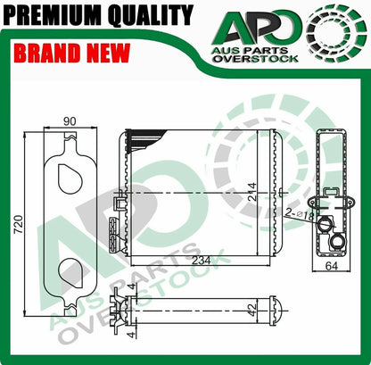 Heater Core Fits VOLVO S70 SS Petrol / Diesel 2/2000-On