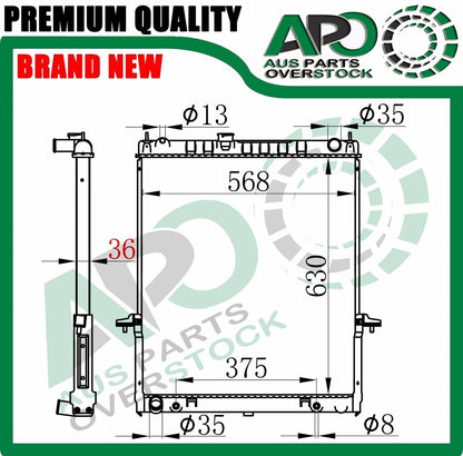 Radiator For NISSAN PATROL Y61 GU 3 4 5 4.2 Turbo Diesel 2001-On