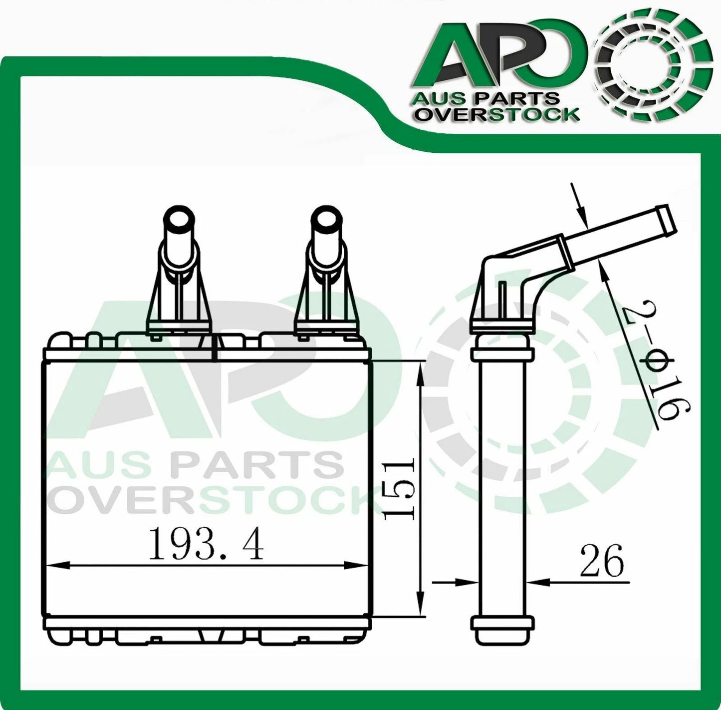 Heater Core MITSUBISHI CHALLENGER Early Model *Check Description