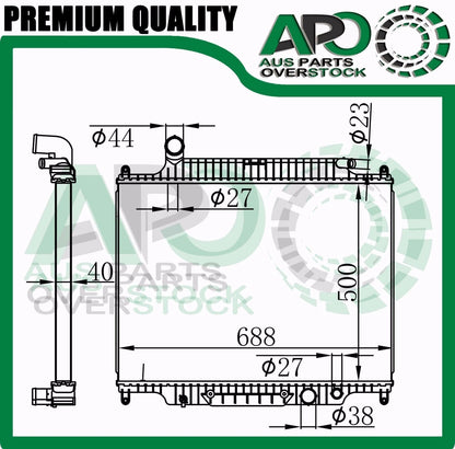 Radiator LANDROVER RANGE ROVER Sport L320 3.6L Turbo Diesel 4/2006-On