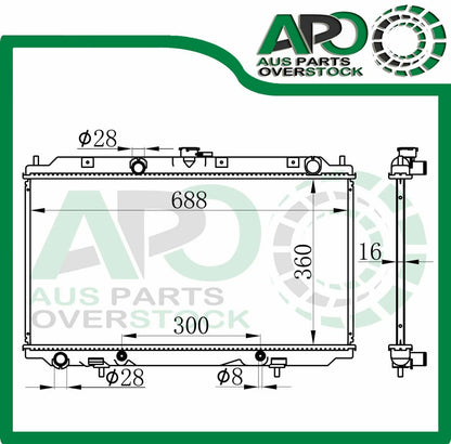 Radiator For NISSAN PULSAR N16 Hatchback Auto Manual 5/2000-1/2006