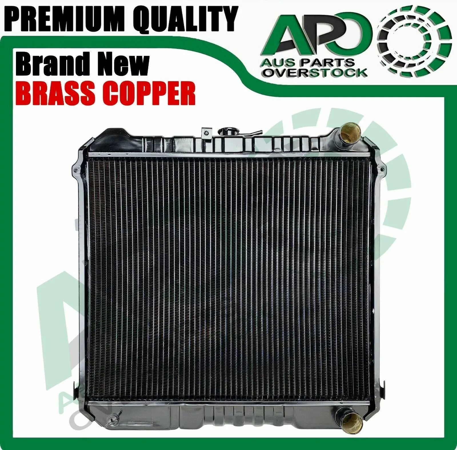 Copper Brass Radiator For DAIHATSU DELTA V57 V58 Lower hose on driver – APO