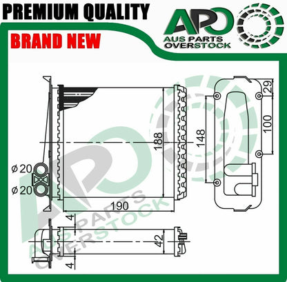 Heater Core Fits VOLVO XC70 1/1998-1/2000