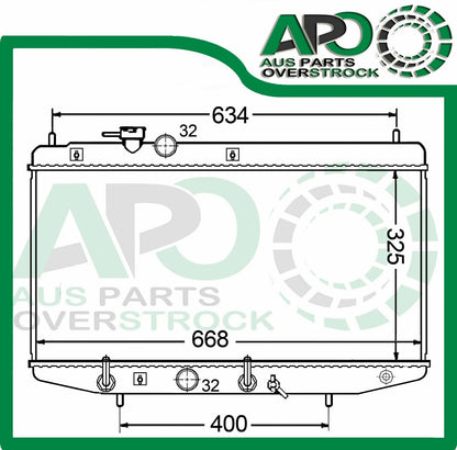 Radiator DAIHATSU APPLAUSE AE101 4Dr Auto & Manual 10/89 - 5/99