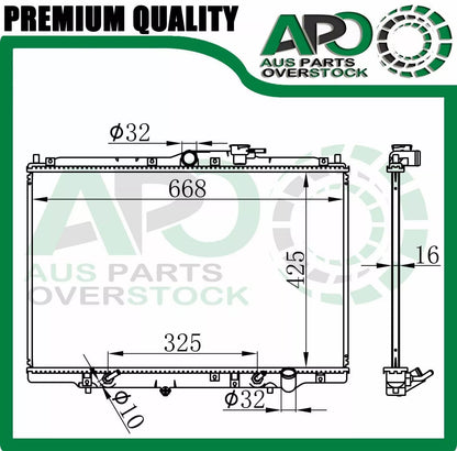 Radiator For HONDA Odyssey RA1 RA3 Auto Manual 6/1995-3/2000