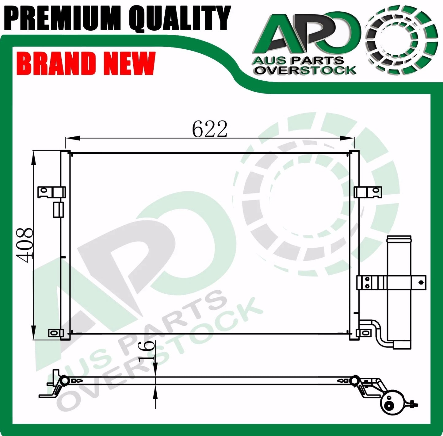 Air Condenser FOR DAEWOO Lacetti 1.8L 09/2003-2004