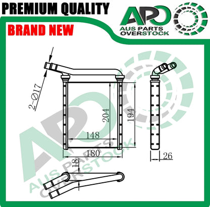 Heater Core For TOYOTA PRIUS ZVW30 ZVW40 04/2009-