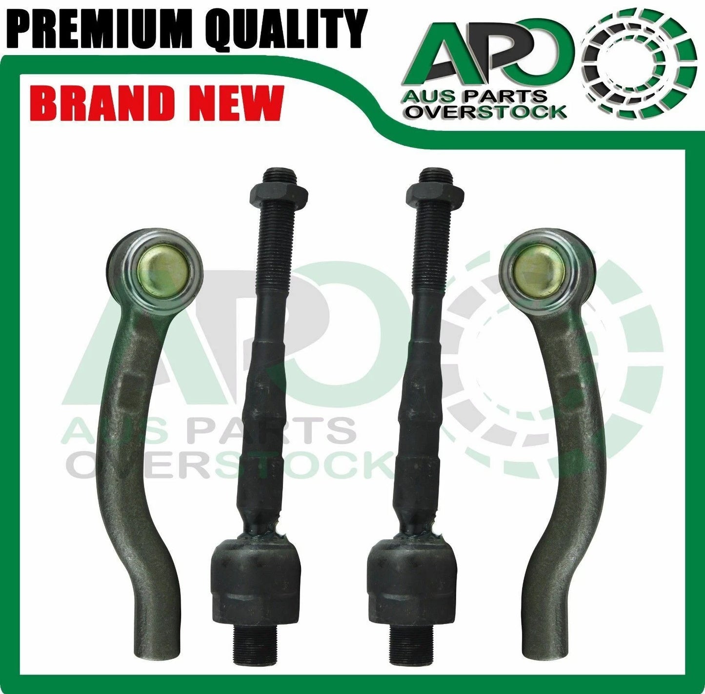 in & Outer Tie Rod End Kit 4PCS Compatible with NISSAN NAVARA D40 2005 SPANISH