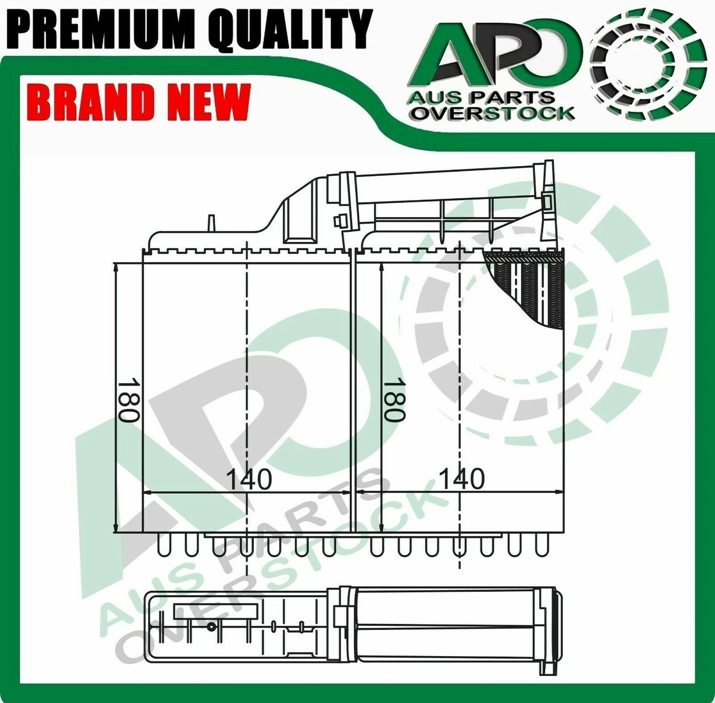 Heater Core For ALPINA B10 / BMW 5 Series E34 1987-1995