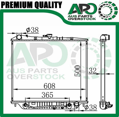 Radiator HOLDEN JACKAROO UBS Petrol & Diesel 5/1992-1/1998 Auto Manual