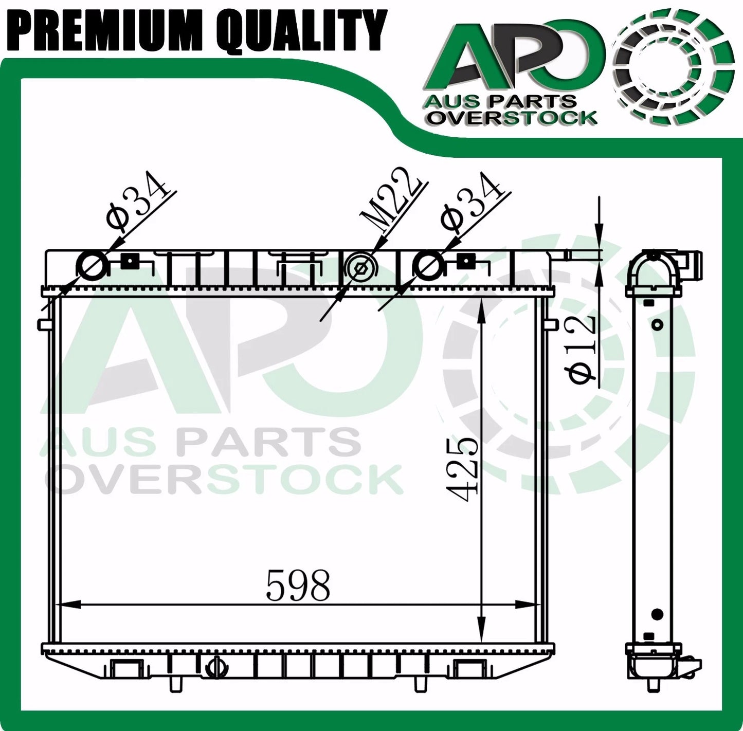 Radiator HOLDEN FRONTERA 2.0L/ 2.2L Manual 1995-00