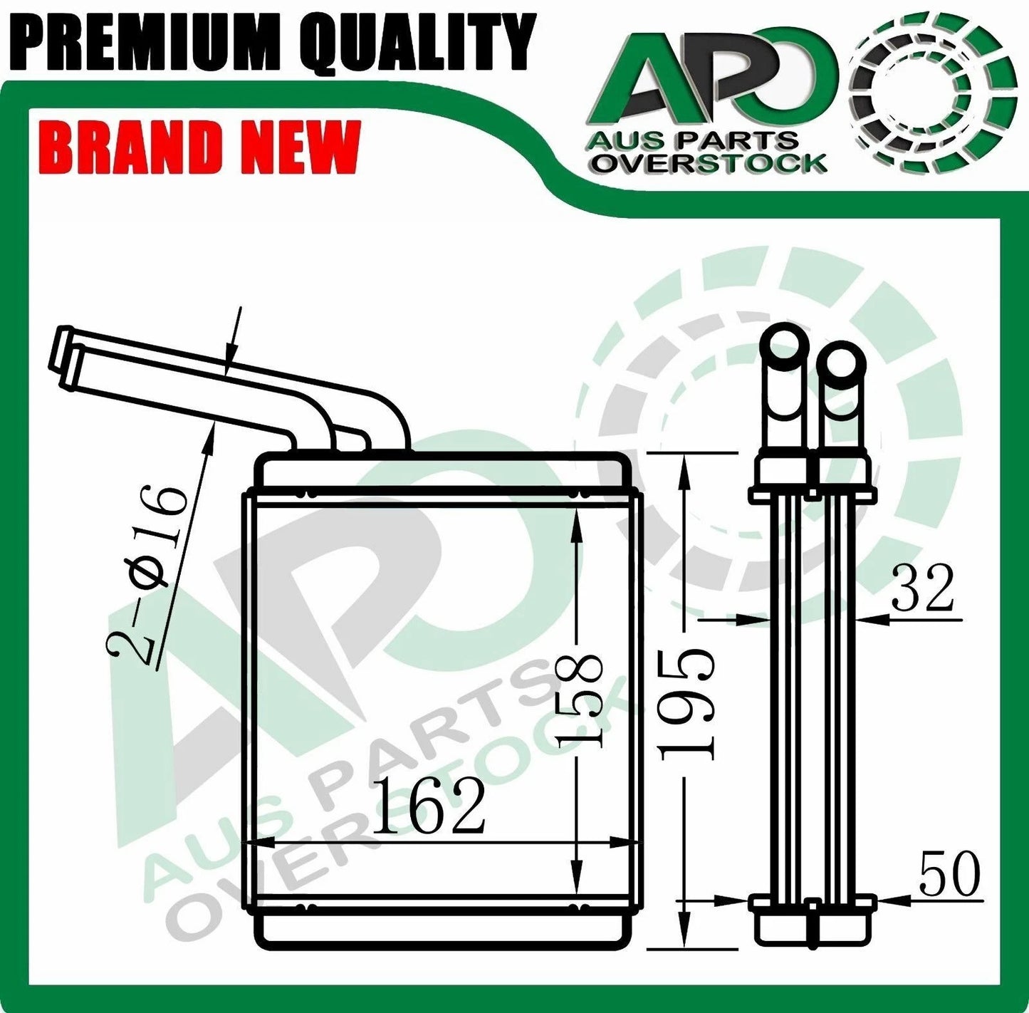 Heater Core For HOLDEN JACKAROO USB UBS 4Cyl Rodeo TF 1988-2003