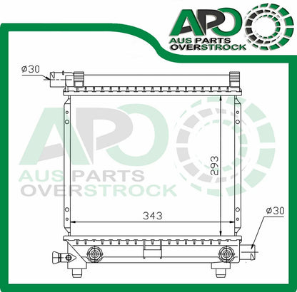 Radiator For MERCEDES C CLASS W201 82-94 Auto/Manual CORE=293X343