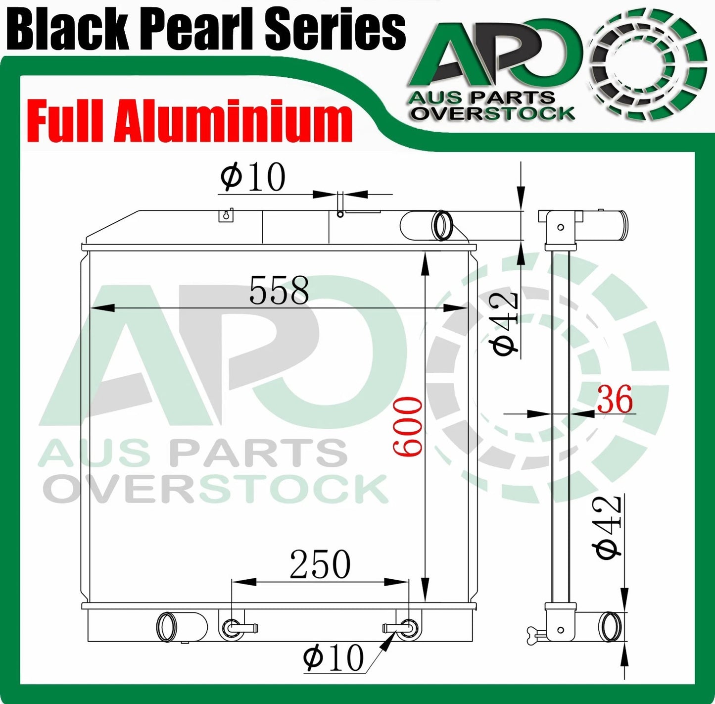 Full Alloy Radiator Hino Dutro XZU700 XZU710 XZU720 XZU730 2011-On Auto Manual