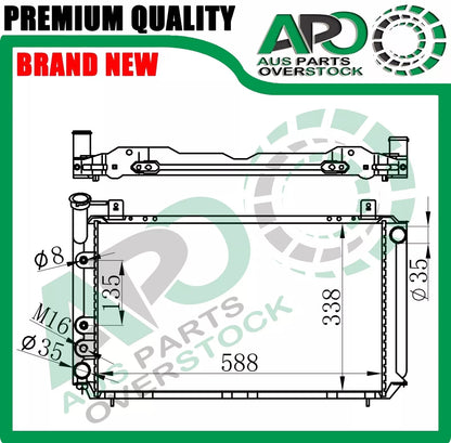 Radiator For NISSAN PULSAR N13 Auto Manual 7/1987-8/1991