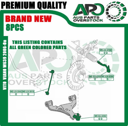 Ball Joint Tie Rod End Sway Bar Link Kit for Mercedes Vito Viano W639 2004-2015