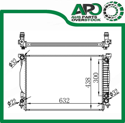 Radiator For AUDI A4 S4 B6 B7 3.0L 3.2L V6 12/2000-2008