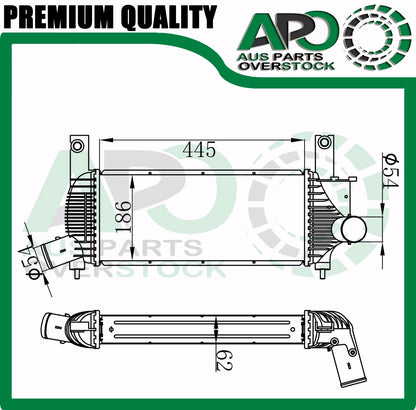 Intercooler for Nissan Navara D40 // Pathfinder R51 2.5L Turbo Diesel