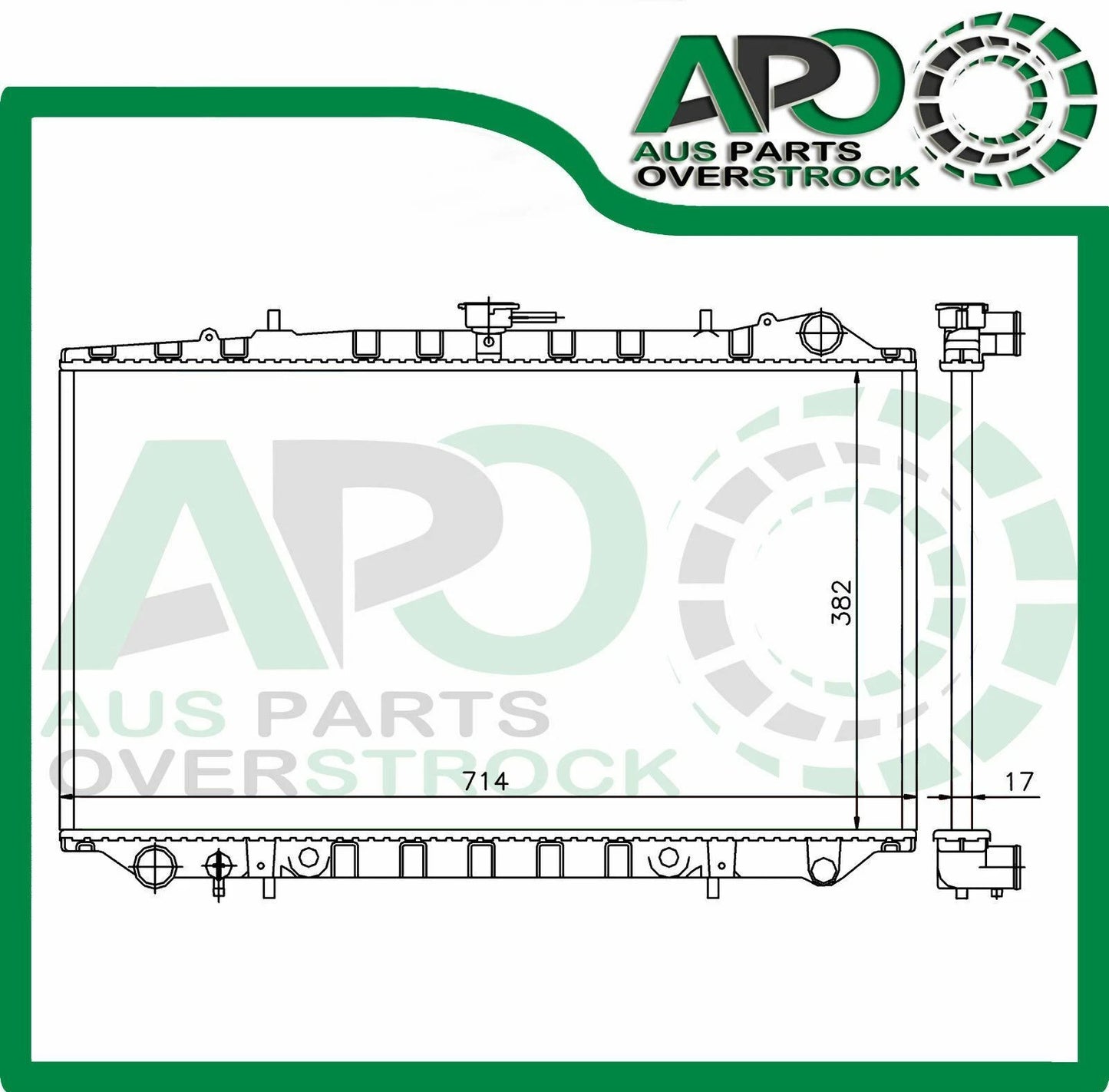 Radiator For Ford Corsair UA 4/5Dr 11/1989-1991 Auto / Manual