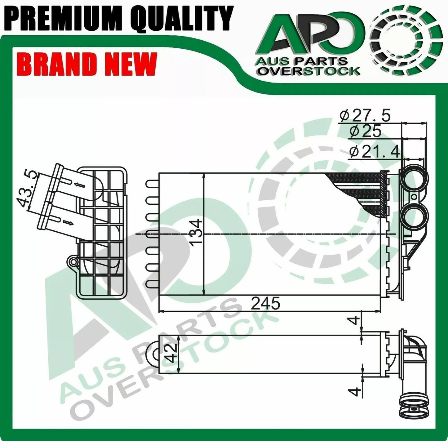 Heater Core For CITROEN C4 LA LC Petrol Diesel 8/2000-On