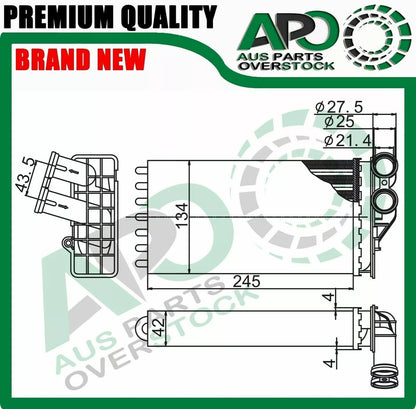 Heater Core For CITROEN C4 LA LC Petrol Diesel 8/2000-On