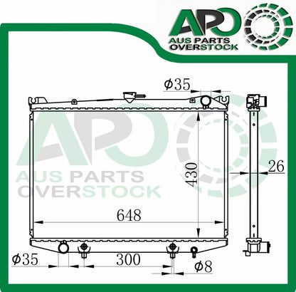 Radiator For NISSAN NAVARA D21 DIESEL Auto Manual 1986-1997