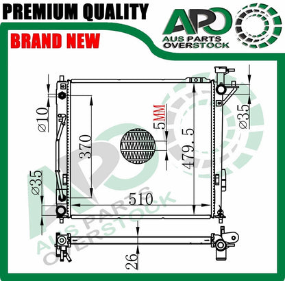 Radiator For HYUNDAI SANTA FE CM 2.0L 2.2L Diesel 6/2010-On