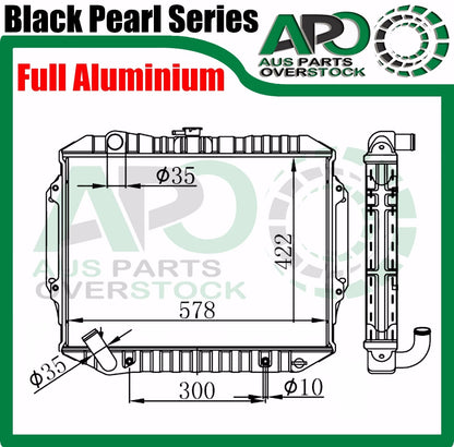 3 Row Full Alloy Radiator For Mitsubishi Pajero 3L NA NB NC ND NE NF NG NH NJ NK