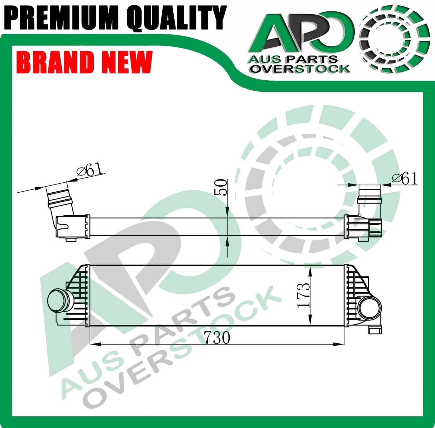 Intercooler For RENAULT MASTER X62 2.3L Turbo Diesel 2/2010-On