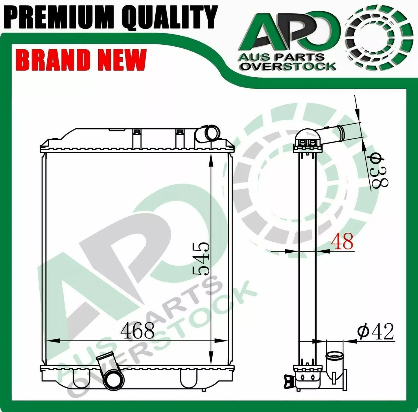 Radiator For HINO DUTRO XZU302 XZU307 XZU342 S05C 4.6L 1999-2003