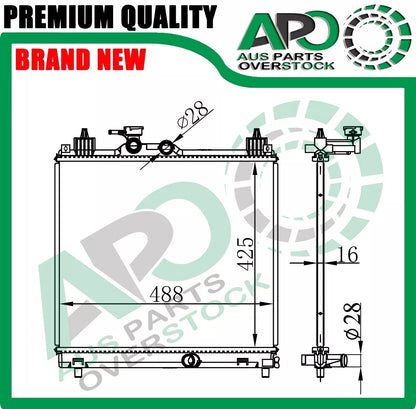 Radiator SUZUKI IGNIS FM 1.2L Petrol / Hybrid Auto Manual 10/2016-On