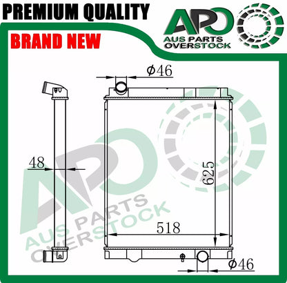 Radiator For Mitsubishi Canter FE7 FE8 4M50 4M51 2003-On Core Height 625mm