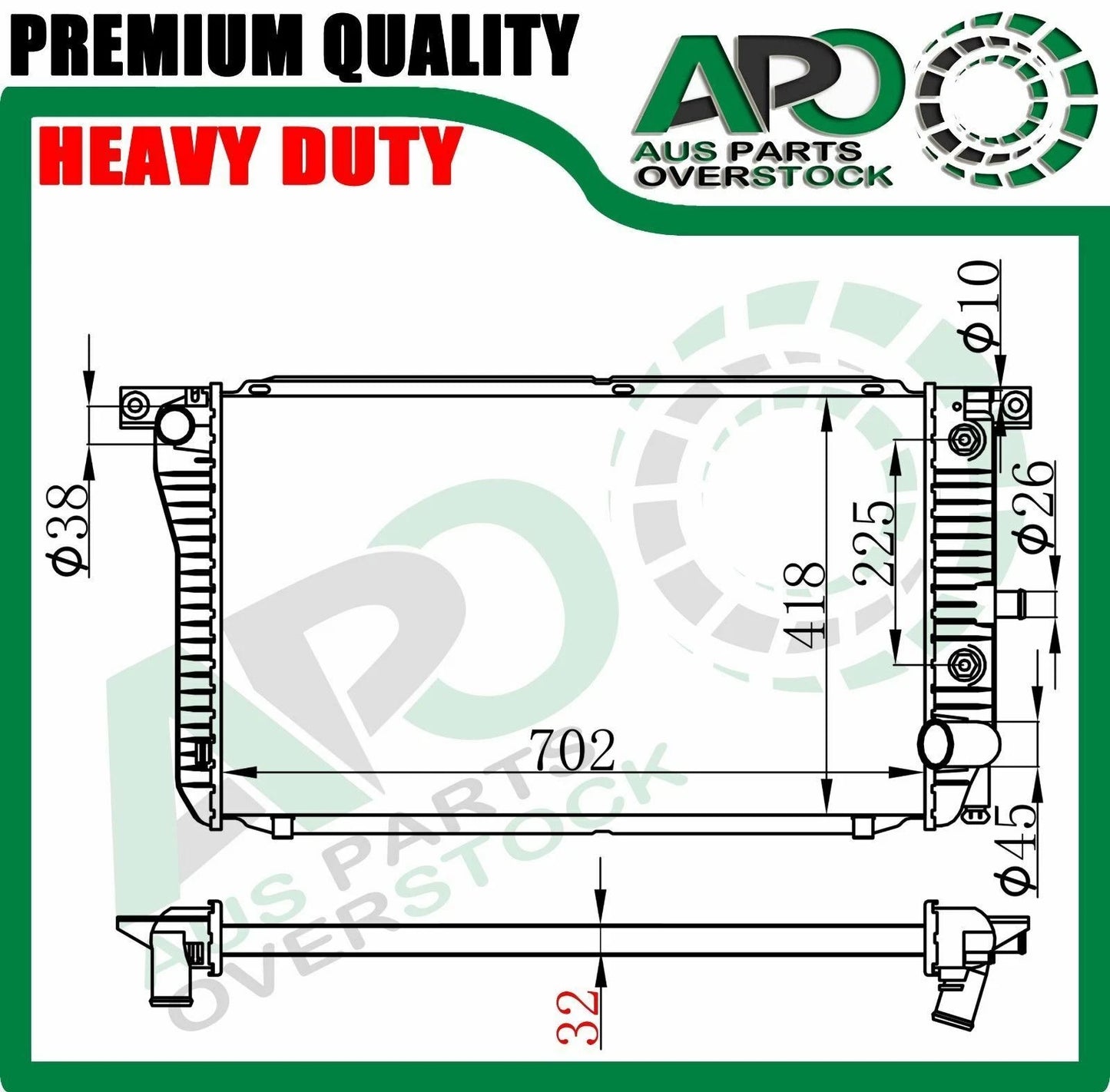 Radiator For Ford FALCON EA EB ED 88-4/94 // Fairlane NA NC LTD DA DC 87-95