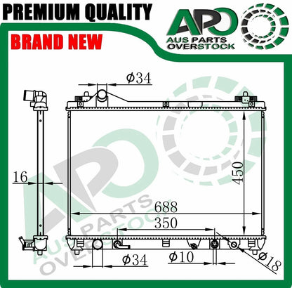 Radiator SUZUKI GRAND VITARA JB JT 1.9L F9Q Diesel Auto Manual 8/2005-2018