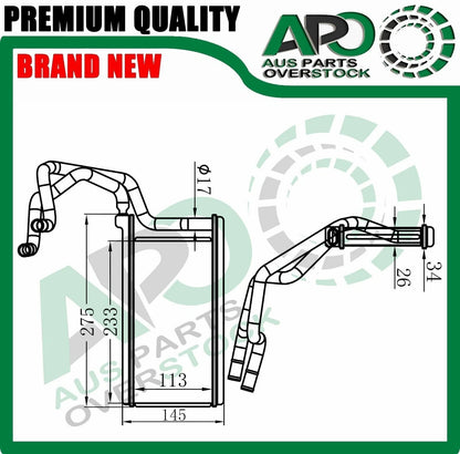 Heater Core For MITSUBISHI TRITON MN ML Petrol Diesel 07/2006-