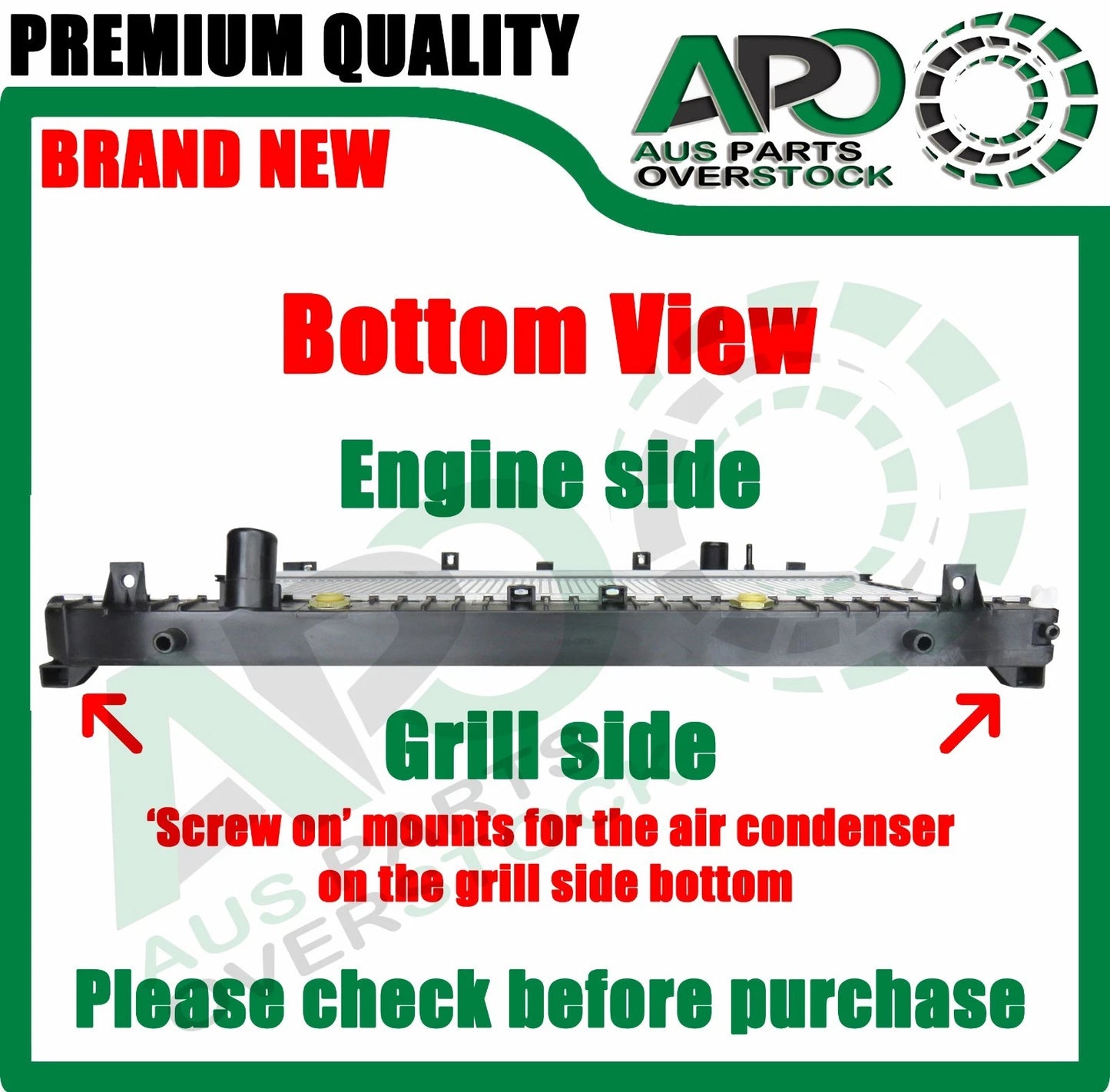 Radiator for HOLDEN EPICA EP 2.0L / 2.5L Petrol Auto Manual 2007-2011 Type 2