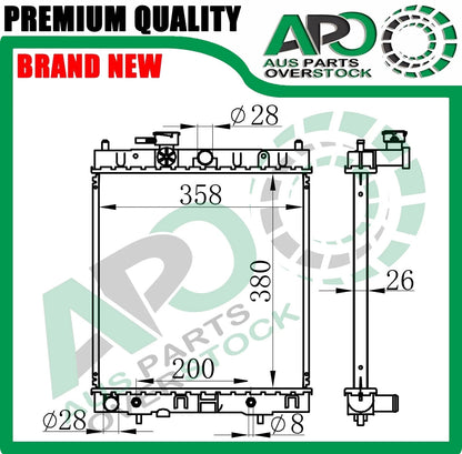 Radiator For NISSAN Micra K11 1.3L Auto Manual 5/1995-12/1998
